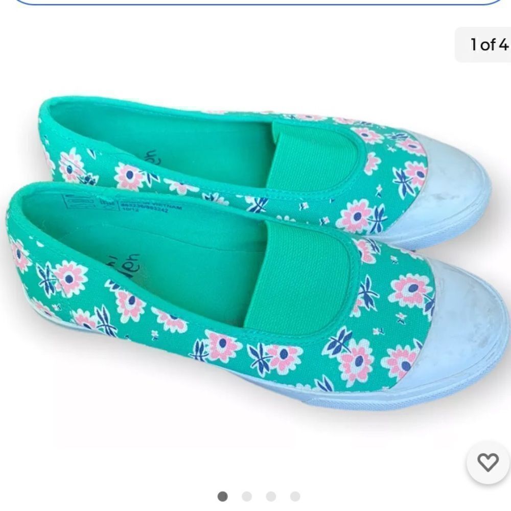 Mini Boden Floral Flats Size 36